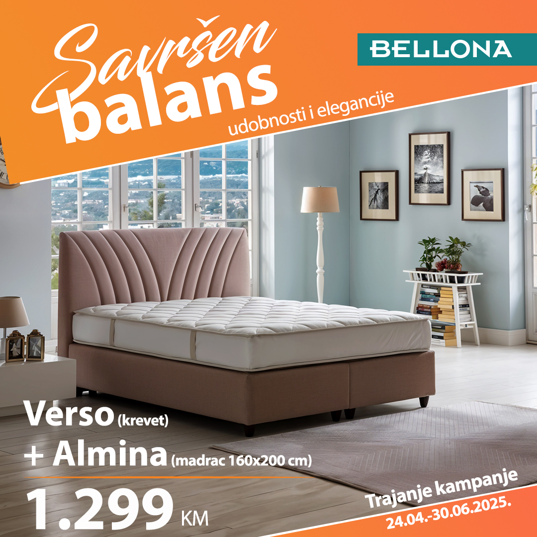 Verso (krevet) + Almina (madrac) 160 x 200