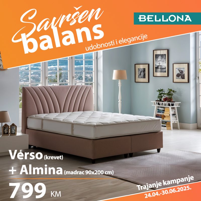 Verso (krevet) + Almina (madrac) 90 x 200
