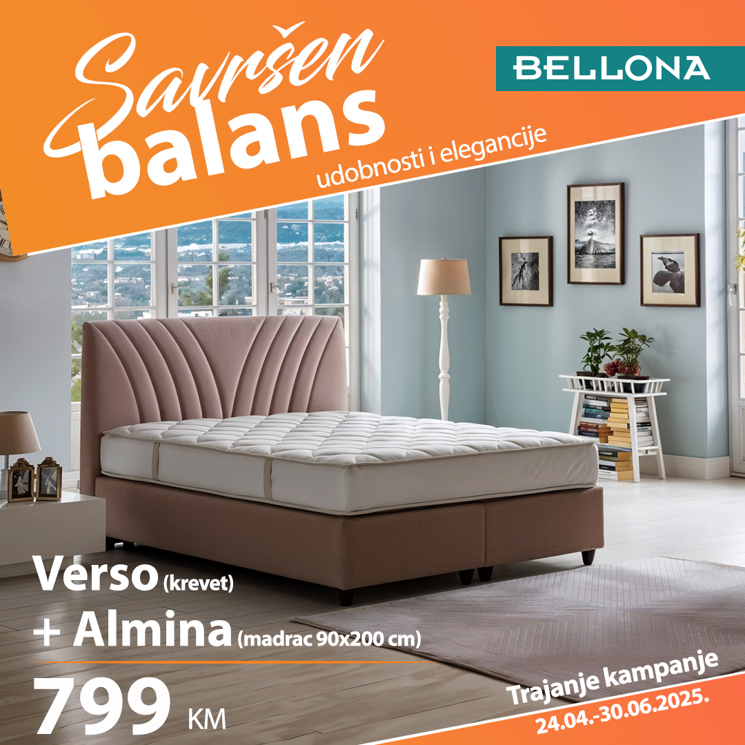 Verso (krevet) + Almina (madrac) 90 x 200