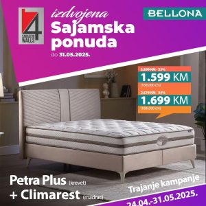 Petra Plus (krevet) + Climarest (madrac)