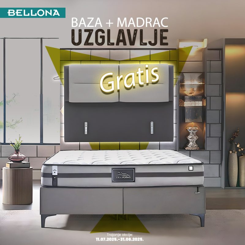 BAZA + MADRAC = UZGLAVLJE GRATIS
