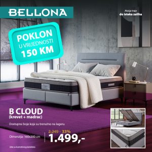 B CLOUD (krevet + madrac) 160x200