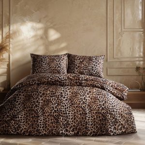 Posteljina Luxury Pantera saten dupla